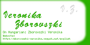 veronika zborovszki business card